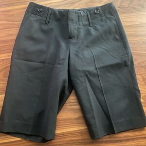 Banana Republic Flat Front Shorts in Classic Black